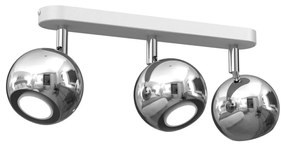 Bodové svietidlo COMET 3xGU10/8W/230V biela/lesklý chróm