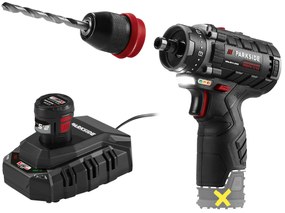 Parkside Performance® Aku vŕtací skrutkovač Pbspa 12 E4 + Akumulátor 12 V/2,5 Ah Papk 12 2.5 B1 + Nabíjačka 6 A Plgk 12 6.0 B1 (800011905)