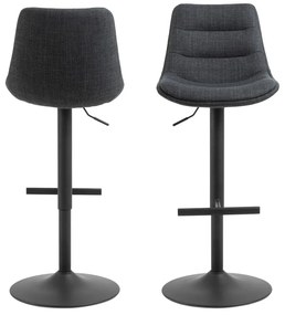 Sivá barová stolička s nastaviteľnou výškou (výška sedadla 65 cm) Adisa – Actona