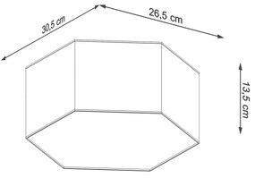 Stropné svietidlo Sunde 1, 1x čierne plastové tienidlo, (biely plast)