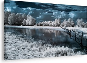 Obraz - Zamrznutá krajina (90x60 cm)