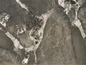 Jedálenský stôl Fenix (sivý mramor + čierna) (pre 4 až 8 osôb). Vlastná spoľahlivá doprava až k Vám domov. 1092390