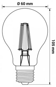 LED žiarovka E27 Filament 7W
