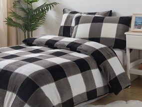 XPOSE® Mikroplyšové obliečky KÁRO Exclusive - sivé