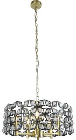 Searchlight 59811-5BSB - Luster na reťazi IRIS 5xE14/60W/230V mosadz