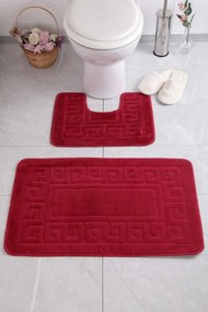 Koupelnová sada koberečků ETHY červená