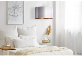 Duolla - Luster na lanku CANNES 1xE27/15W/230V pr. 45 cm strieborná/medená