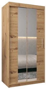 Šatníková skriňa 100 cm Toki 1 (Dub artisan + Dub artisan). Akcia -72%. Vlastná spoľahlivá doprava až k Vám domov. 1064883