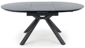 Rozkladací stôl Vertigo 130/180x130cm Čierna Marmur/Čierna