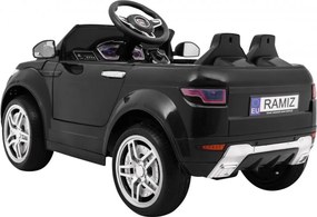 Ramiz Elektrické autíčko Rapid Racer pre deti, čierne SUV + diaľkové ovládanie