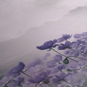 Obraz - Fialové kvety v horách (90x60 cm)