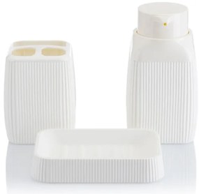 Kúpeľňový set CRYSTAL 5 ks biela