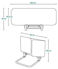Lionelo - Bezpečnostná zábrana k posteli LORA tmavošedá