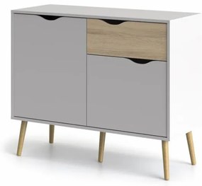 Biela komoda OSLO 75387 s 1 zásuvkou