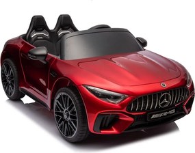 LEAN CARS Mercedes AMG SL63 Červený lakovaný batériový automobil