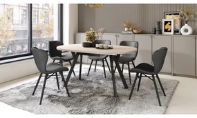 Jedálenský stôl ARTUR béžový/čierny