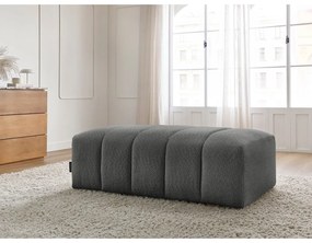 Tmavosivá podnožka z textílie buklé Annecy – Bobochic Paris