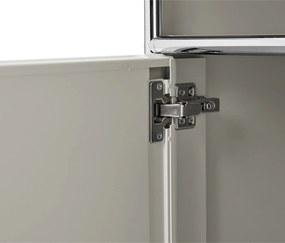 Kovový príborník »CN3 Kids« s 3 dvierkami, svetlosivý