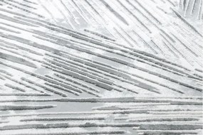 Koberec AKRYL VALS 0W1733 C53 47 Abstrakcia 3D hviezda slonia kosť / sivý
