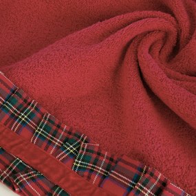 VIANOČNÝ FROTÉ UTERÁK SANTA1 SADA 3KS 70X140 CM ČERVENÁ