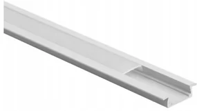 ECOLIGHT Hliníkový profil 2m zapustený biely set