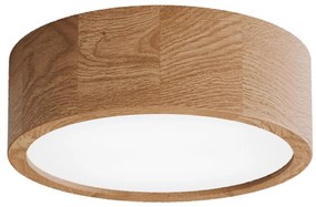 Stropné svietidlo so senzorom CLEO 2xE27/24W/230V pr. 27,5 cm dub