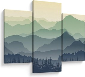 Obraz - Forest Mountain (90x60 cm)