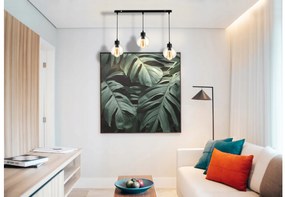 BERGE Nastaviteľné LED stropné svietidlo 3x E27 sklenená guľa