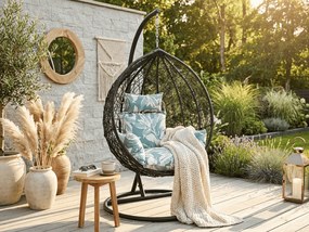 Vankúš do závesného kresla KOKON, zeleno-biely