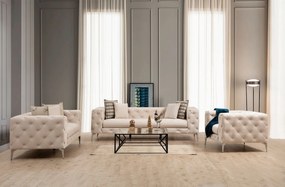 Luxusná dvojmiestna pohovka ComoDeluxe - krémová