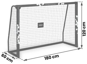 Neo-Sport Futbalová bránka 180 x 120 x 60 cm NS-462 Hexagon