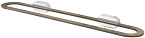 BISK Erga Bergen, držiak na uteráky 600 mm, chrómová-hnedá, ERG-07956