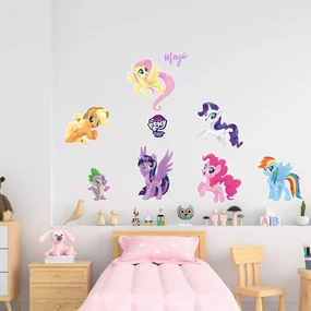 Samolepka na stenu "My Little Pony 4"  60x70cm