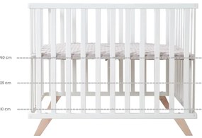 Biela detská ohrádka z bukového dreva 75x100 cm Lil Planet – Roba