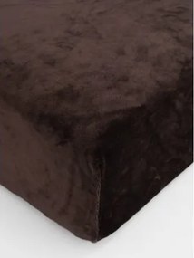 Plachta mikroplyš Deluxe 90 x 200 cm - tmavo hnedé