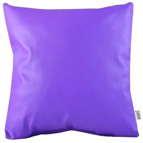 Vankúš fialový ekokoža EMI, Vankúš 50x50 cm