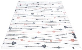 Dekorstudio ANIME koberec pre deti - srdiečka 901 Rozmer koberca: 120x160cm