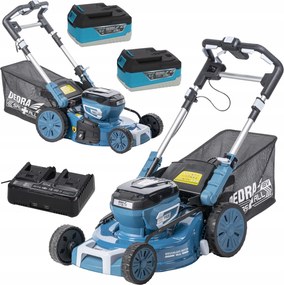 Sada Akumulátorová Kosačka 46 cm S Pohonom Aku 2x5Ah A Nabíjačka Dedra