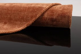 Koberec STAR COPPER hnedý / červený kruh