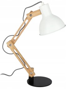 Stolná lampa 1xE27/40W/230V biela/čierna