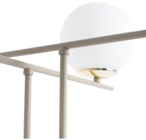 Stropné svietidlo Florence, 4x biele sklenené tienidlo, be/g