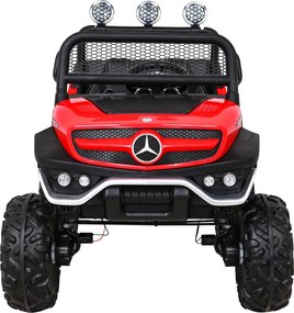 Ramiz Mercedes Benz Unimog pre deti Off-road Červená + pohon 4x4 + diaľkové ovládanie