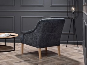 Relaxačné kreslo Roseile (sivá + dub). Akcia -20%. Vlastná spoľahlivá doprava až k Vám domov. 1136276