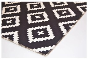 Čierno-biely koberec Vitaus Geo Winston, 50 × 80 cm