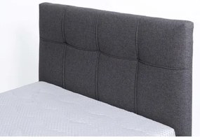 Čalúnená posteľ s matracom a úložným priestorom MARIA ONE 90x200 cm, sivá