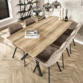 Jedálenský stôl 56-86 190x90cm Bielený dub  - Komfort-nábytok