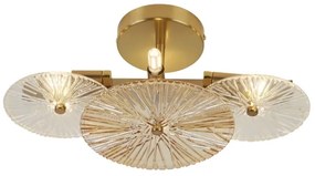 Searchlight 88210-6BZ - Nástenné svietidlo WAGON WHEEL 6xG9/33W/230V mosadz