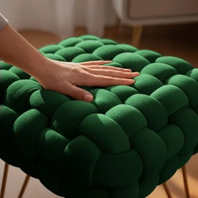 Taburetka DOTTY fľaškovo zelená