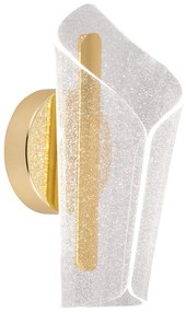 Toolight Toolight, LED nástenné svietidlo, 5W, 4000K, 500lm, G030-W, zlatá, OSW-00692