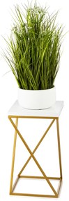 STOJAN NA KVETINÁČ LOFT7 40X24X24 CM ZLATÁ/BIELA